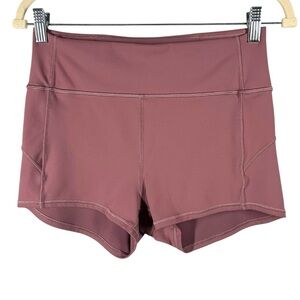 Lululemon In Movement‎ Short Women's 10 Mauve Everlux 2.5" Inseam Compression